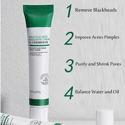 Picture of VEZE Salicylic Acid Pores Shrink Refining Cream Repair Large Open Pore Removal Cream- 20g