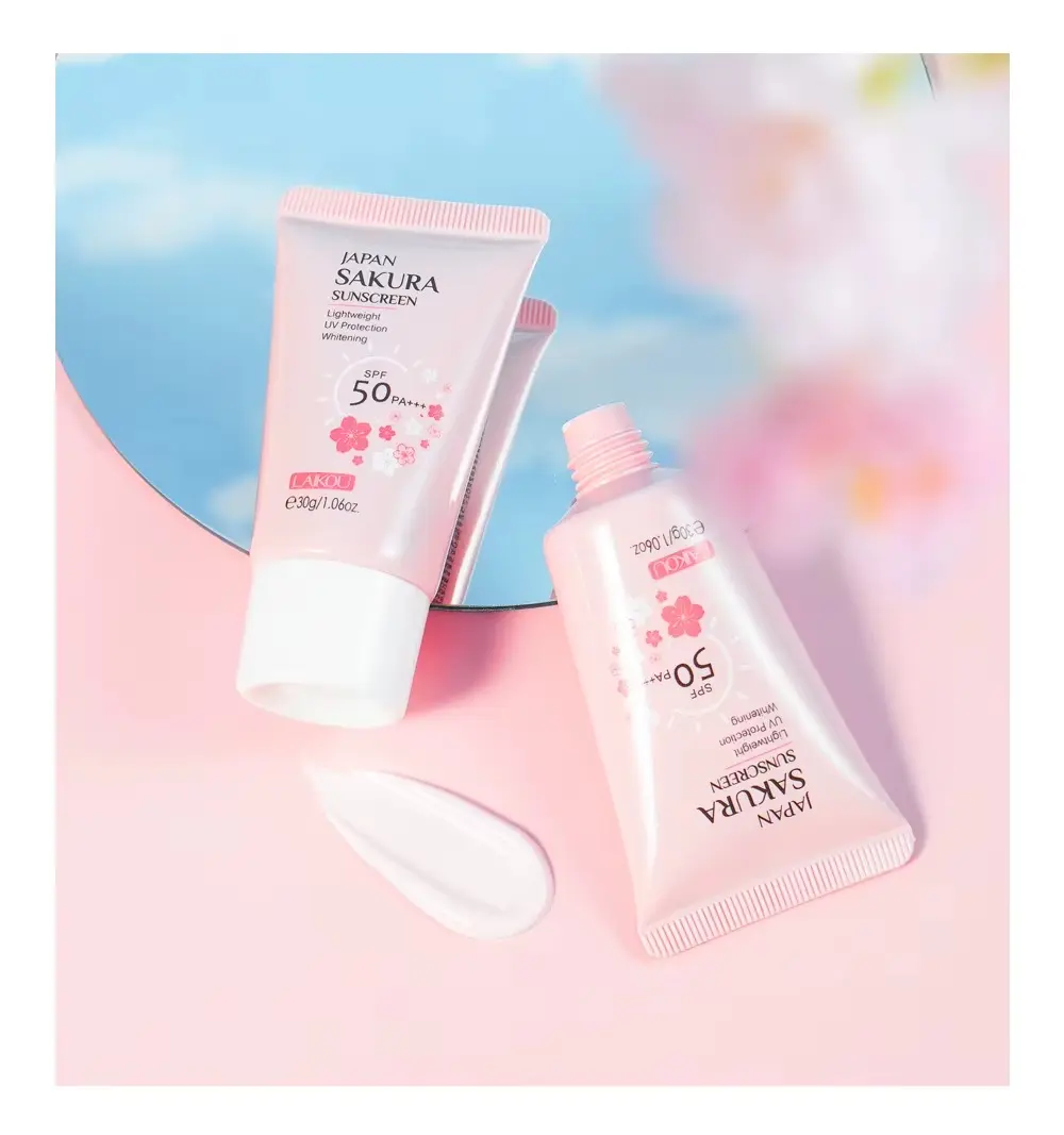 Picture of LAIKOU Japan Sakura Lightweight SPF 50 PA+++ Sunscreen Cream- 30g