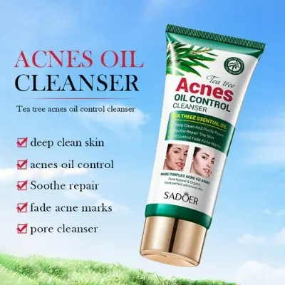 Picture of SADOER Tea Tee Acnes Reduce Oil Control Cleanser- 100g Face Wash