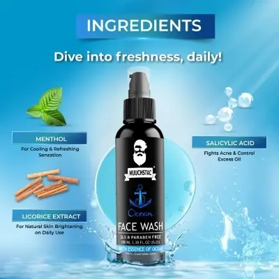 Picture of Muuchstac Ocean Deep Cleansing Men Face Wash- 100ml