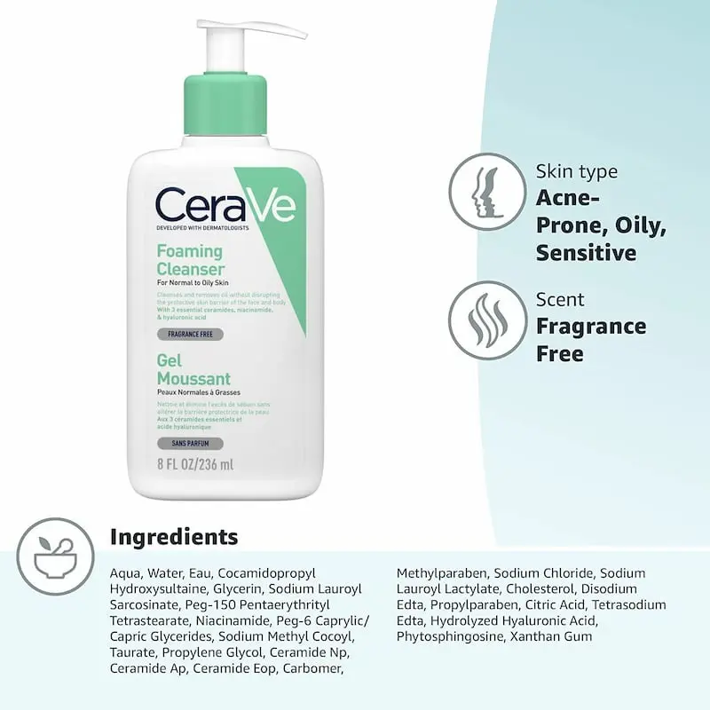 Picture of CeraVe Gel Moussant Foaming Cleanser- 236ml