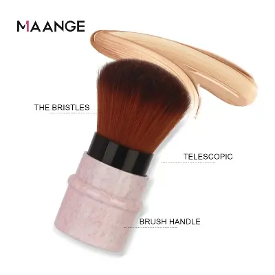 Picture of Marble Blush Brush Telescopic Brush Makeup Brush Loose Powder Beauty Tools - Makeup Brush Set(Marble Pink)
