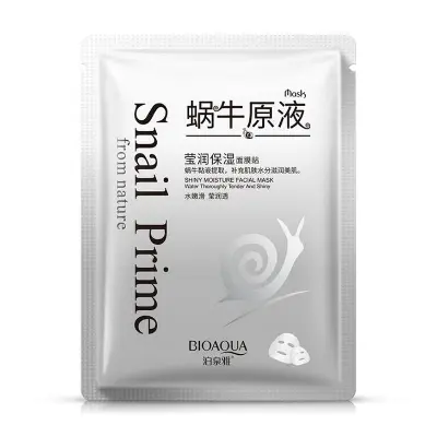 Picture of BIOAQUA Snail Liquid Moisturizing Mask Moisturizing Nourishing Mask Rejuvenating Moisturizing Sheet Mask(Face)
