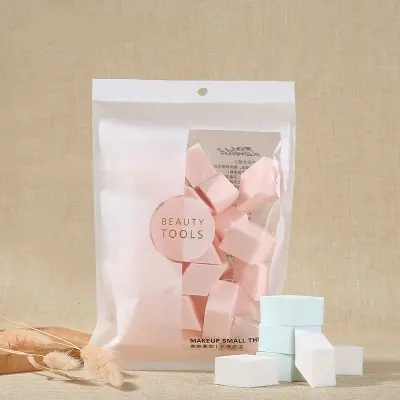 Picture of 25 Pieces soft triangles sponge makeup puff bag soaked water bigger skin soft puff(Random)