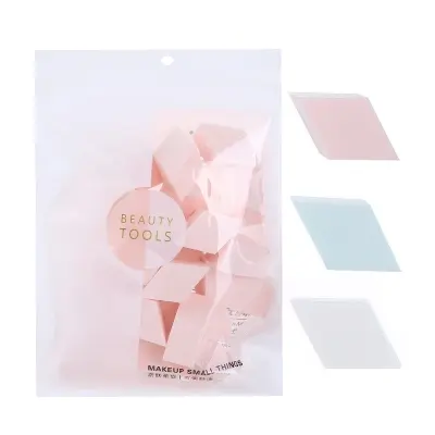 Picture of 25 Pieces soft triangles sponge makeup puff bag soaked water bigger skin soft puff(Random)