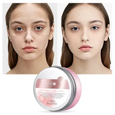 Picture of Laikou Japan Sakura Deep Cleansing Mud face pack Mask- 80G - Black Mask(Face)