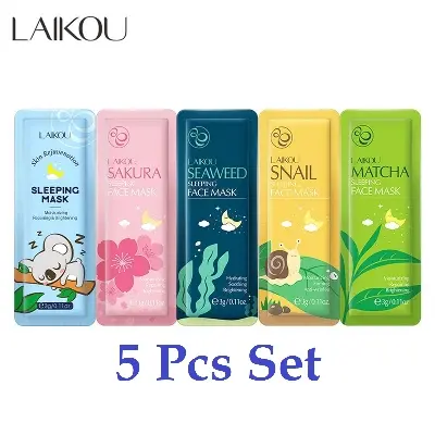 Picture of 5 Pcs/set different flavor sleeping face msk skin care product for nourishing refreshing moisturizing(Face)
