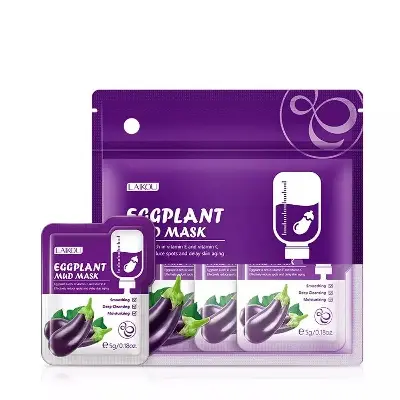Picture of LAIKOU 12 Pcs/Set Eggplant Facial Mud Mask(Face)