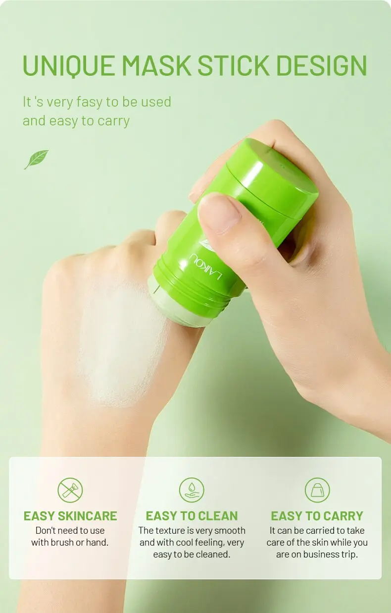 Picture of LAIKOU Cleaning Stick Green Mask Stick- 40g(Face)