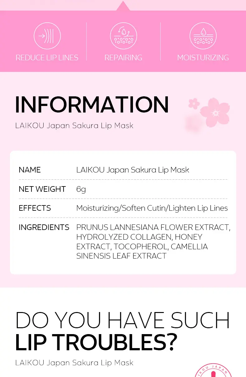 Picture of Laikou 4 Pcs/Set moisturizing lip msk 6g(4 Pcs/Set)