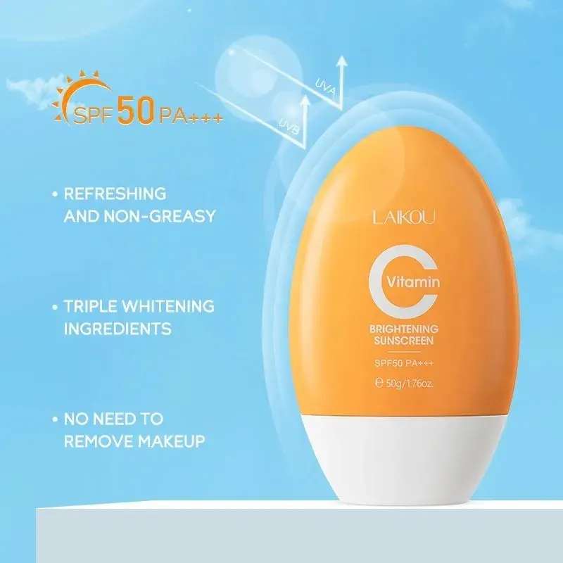 Picture of LAIKOU Vitamin C Brightening Sunscreen SPF 50+++ - 50g(Vitamin C Sunscreen Cream)
