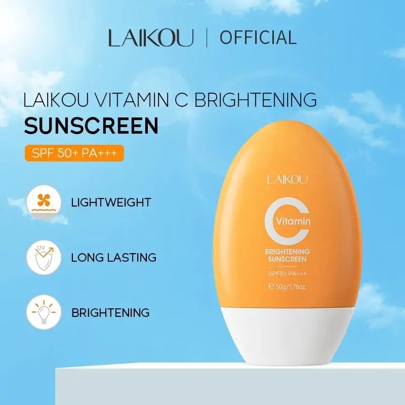 Picture of LAIKOU Vitamin C Brightening Sunscreen SPF 50+++ - 50g(Vitamin C Sunscreen Cream)