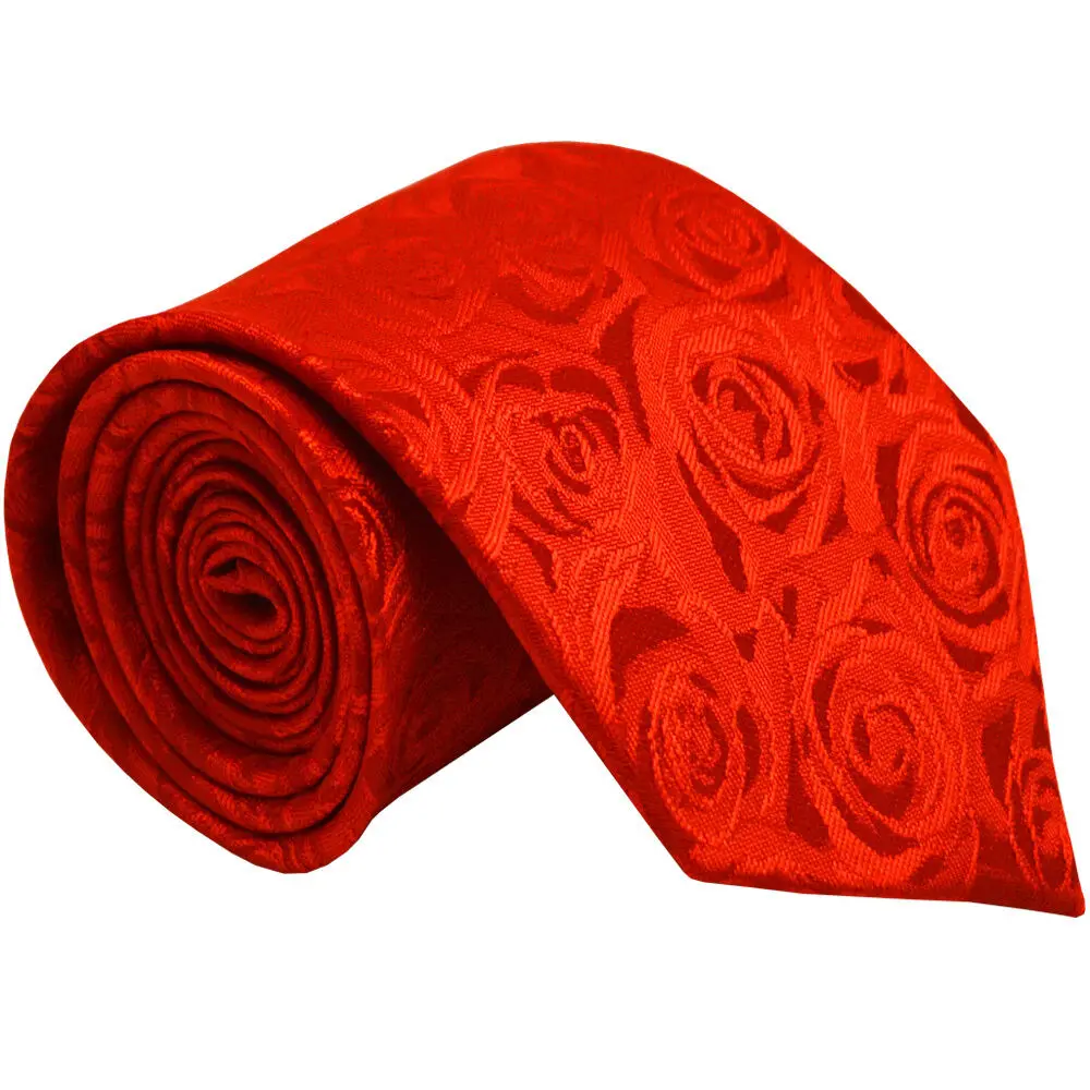 Picture of Rose Red Colour Professional Formal Tie for Men- 8cm(Red)