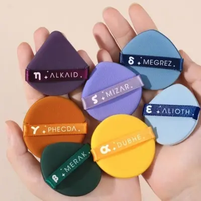 Picture of 7 Pcs/Set Makeup Puff Set Air Cushion Sponge Puff Sponge Cushion Puff- Multicolour(Multicolor)