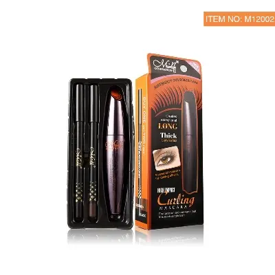 Picture of Menow M12002 Long Thick Curly Lashes Powerful mascara for Striking Effects Curling Mascara- 10g (Buy One Mascara Get 2 Free Eyeliner)(Waterproof)