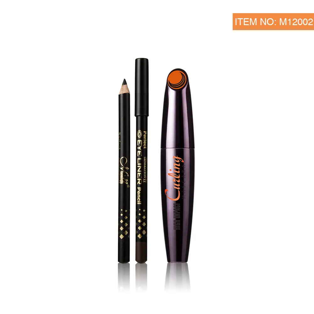 Picture of Menow M12002 Long Thick Curly Lashes Powerful mascara for Striking Effects Curling Mascara- 10g (Buy One Mascara Get 2 Free Eyeliner)(Waterproof)