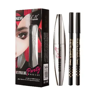 Picture of Menow M322 Waterproof Mascara Private Label Mascara 4d Mascara- 10g (Buy One Mascara Get 2 Eyeliner Free)(Waterproof)