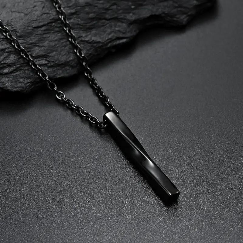Picture of 1 Piece long Metal Stylish Hiphop Chain For Men(Black)
