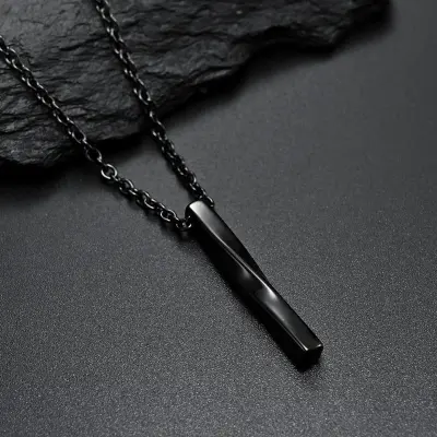 Picture of 1 Piece long Metal Stylish Hiphop Chain For Men(Black)