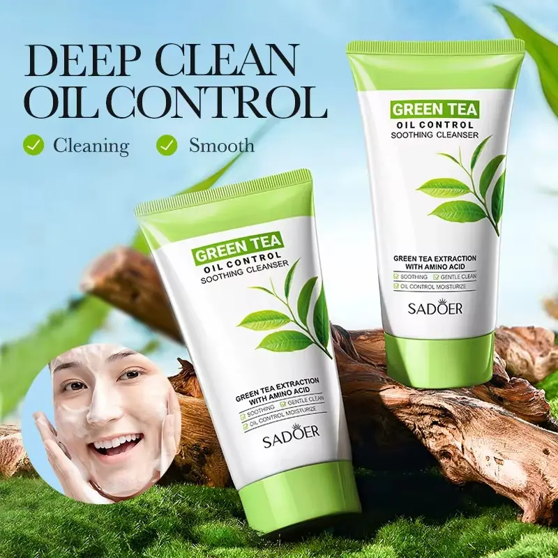 Picture of SADOER Green Tea Extraction with Amino Acid Oil Control Soothing Cleanser- 150g(Green Tea)
