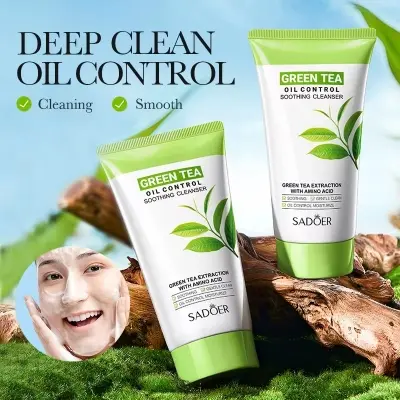 Picture of SADOER Green Tea Extraction with Amino Acid Oil Control Soothing Cleanser- 150g(Green Tea)