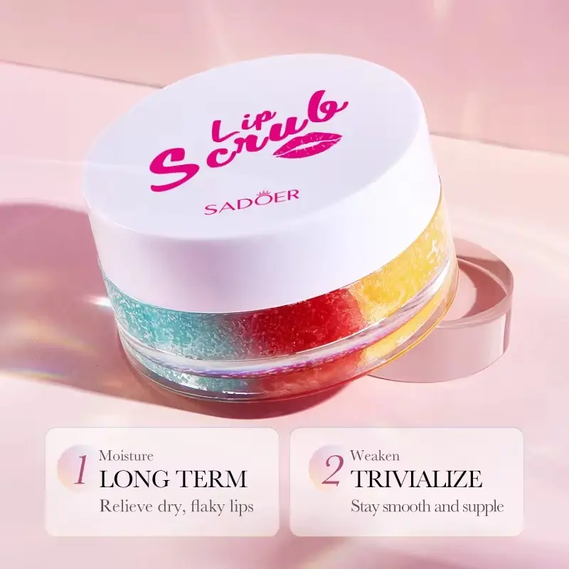 Picture of SADOER 3 Colours Exfoliates Rejuvenate Reduce :Lip Scrub- 20g(Lips)