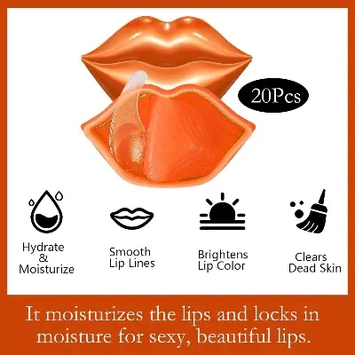 Picture of ZHIDUO Orange Extracted Moisturizing & Reapair Lip Mask- 20 Pcs(Lips)