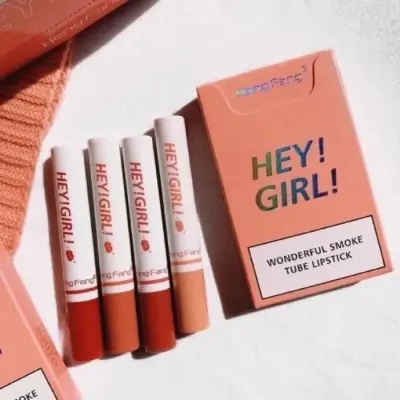 Picture of HenhFang Hey Girl 4 Pcs/set Wonderful Smoke Tube Lipstick(4)