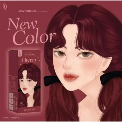 Picture of Kota Cosmetics Hair Color Cream Cherry (Cherry Red)-100ml(Cherry Red)