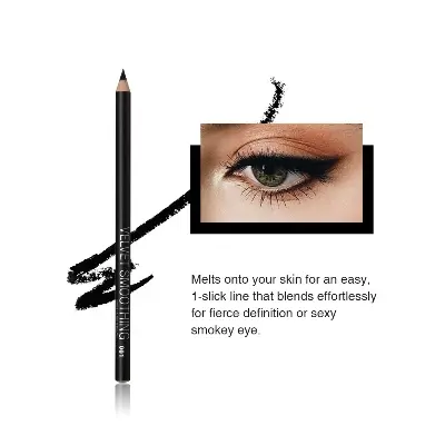 Picture of MENOW Black Velvet Smoothing Long Lasting Eyeliner Pencil/ Kajol- 0.9g (P127)(Black)