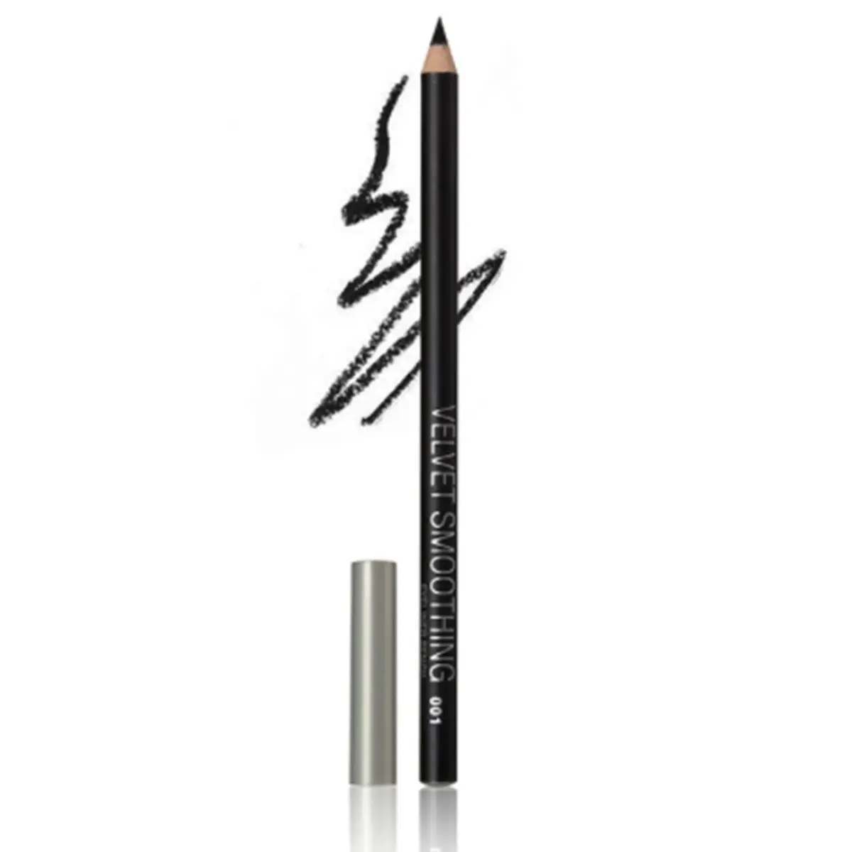 Picture of MENOW Black Velvet Smoothing Long Lasting Eyeliner Pencil/ Kajol- 0.9g (P127)(Black)