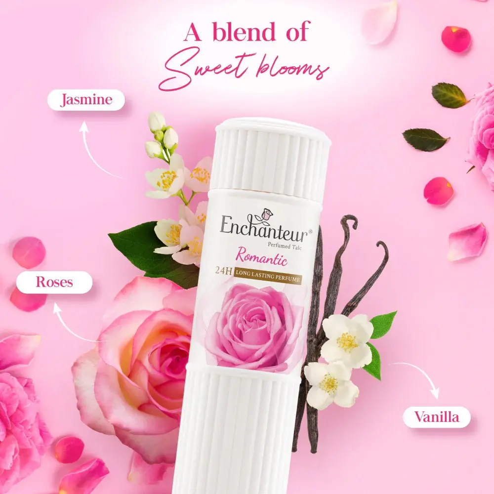 Picture of Enchanteur Perfumed Romantic Telcum Powder- 125g(Romantic)