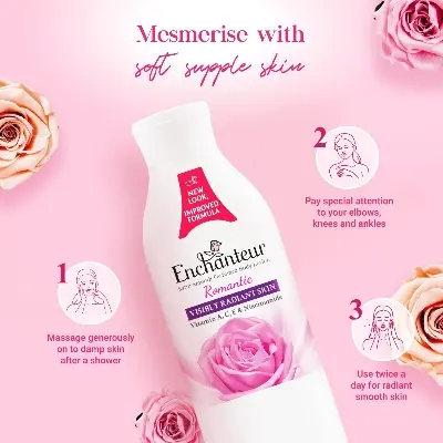 Picture of Enchanteur Satin Smooth Perfumed Romantic Lotion- 250ml(Romantic)