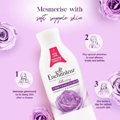 Picture of Enchanteur Satin Smooth Perfumed Alluring Lotion- 250ml(Alluring)