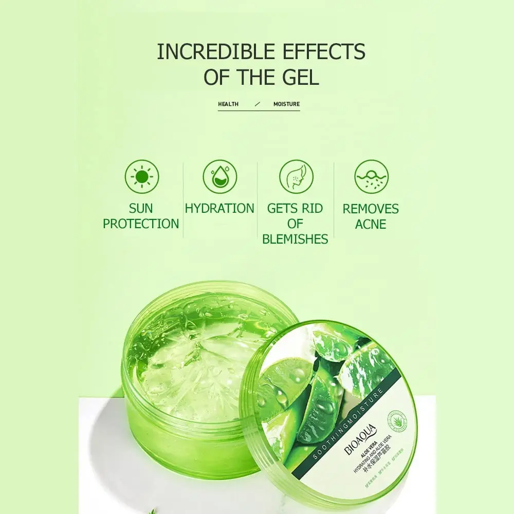 Picture of BIOAQUA Aloe Vera Moisturizing Rejuvenating Soothing Gel- 300g(Aloe Vera)