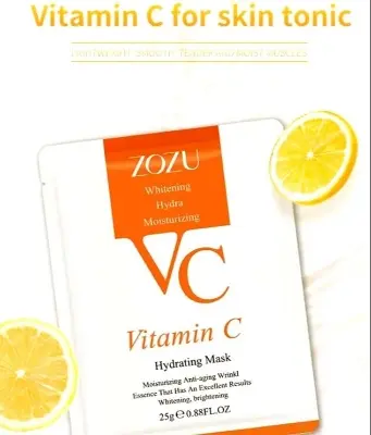 Picture of ZOZU Moisturizing & Hydrating Vitamin C Face Sheet Mask- 25ml(Vtamin C)