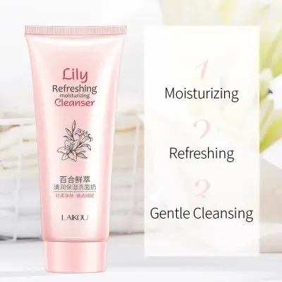 Picture of LAIKOU Lily Refreshing Moisturizing Cleanser Face Wash- 100g(Lily)
