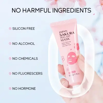 Picture of LAIKOU Japan Sakura Deep Cleansing Peel-Off Mask- 50g(Face)