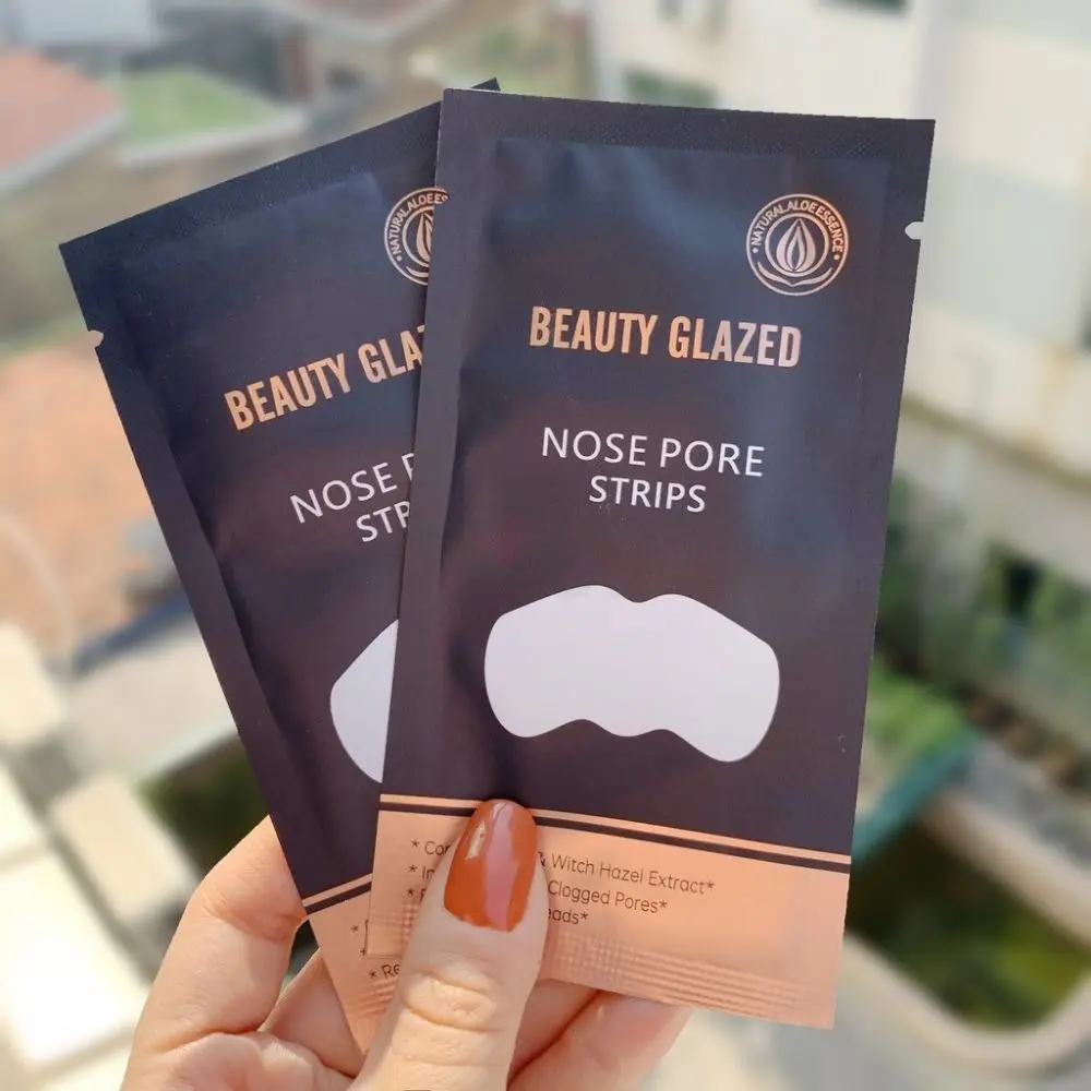 Picture of 10pcs Beauty Glazed Nose Pore Strips Blackhead Remover(10 Pcs)
