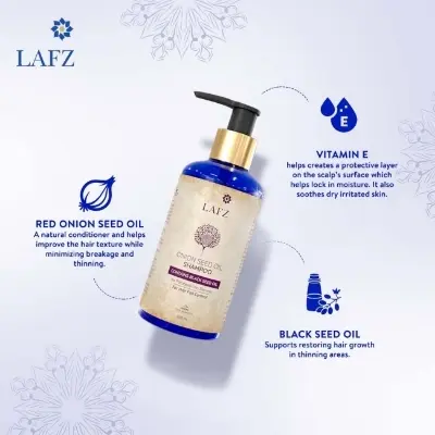 Picture of LAFZ Onion Seed Oil Shampoo- 200ml(Onion Seed Oil)