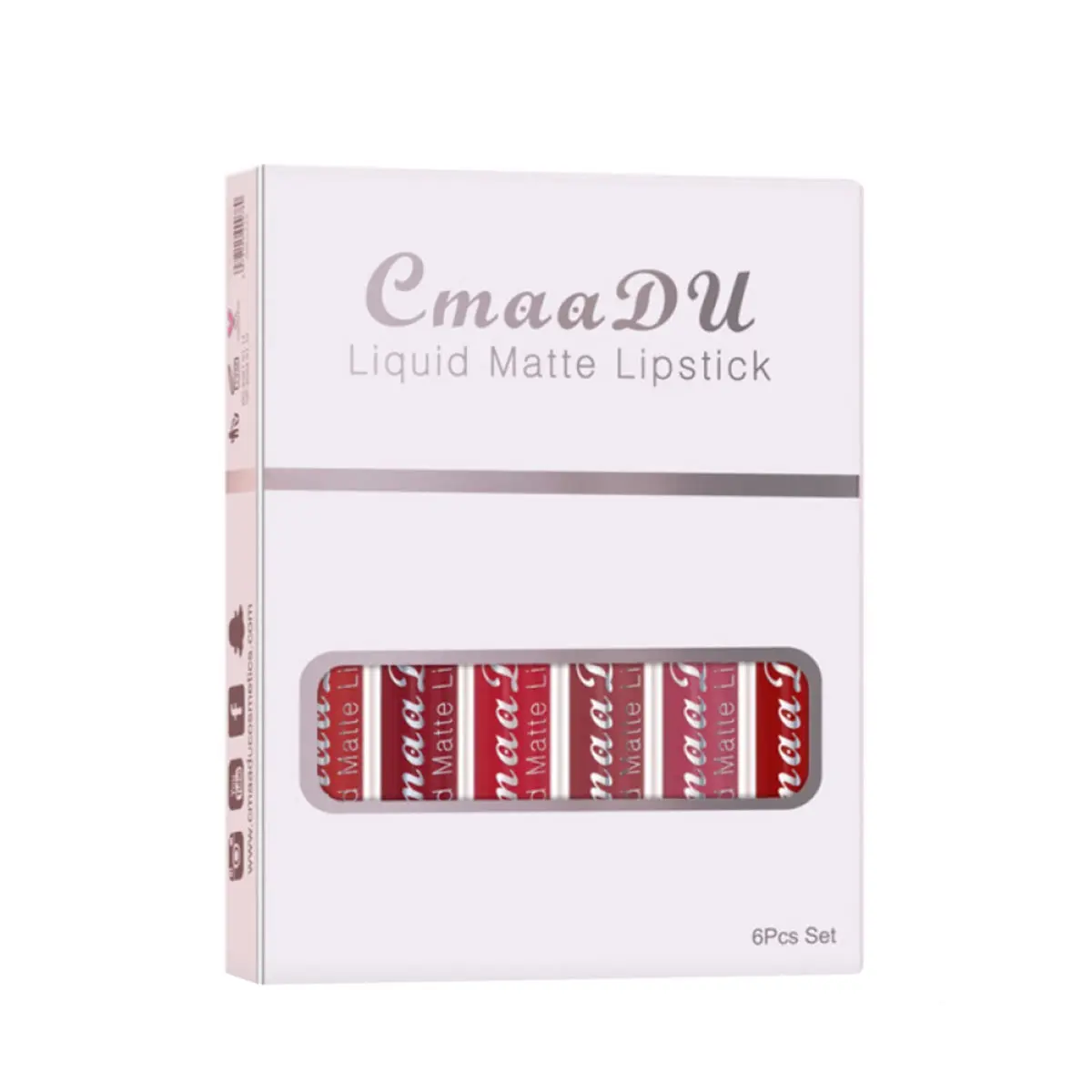 Picture of CmaaDu 6pcs/set Matte Velvet Non-Stick Cup Waterproof Liquid Long Lasting Lipstick - Lipstick Set(6)