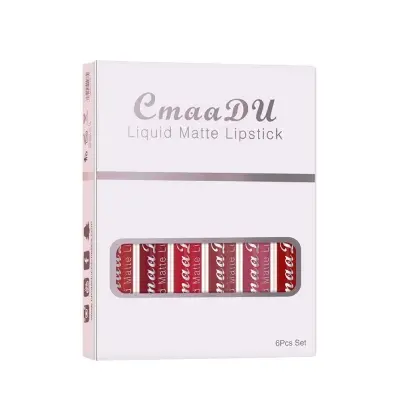 Picture of CmaaDu 6pcs/set Matte Velvet Non-Stick Cup Waterproof Liquid Long Lasting Lipstick - Lipstick Set(6)