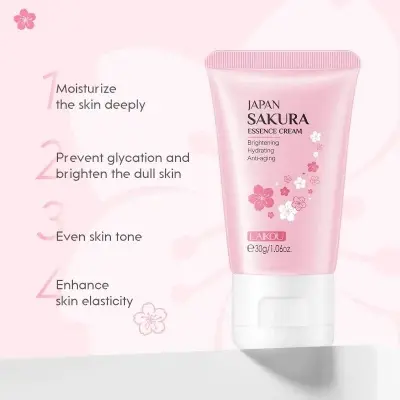 Picture of LAIKOU Japan Sakura Hydrating & Smooth Skin Essence Cream- 30g(Cream)