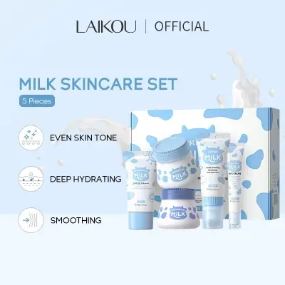 Picture of LAIKOU Milk Extracted 5 Pcs/Combo Skin Care Set- 260g(Milk)