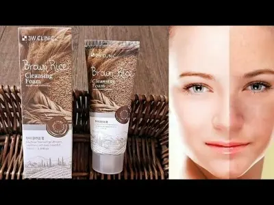 Picture of 3W Clinic Brown Rice Moisturizing & Smooth Skin Cleansing Foam- Face Wash (100ml)(Brown Rice)