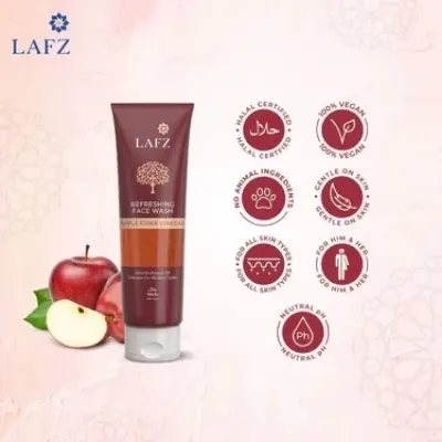 Picture of LAFZ Refreshing Apple Cider Vinegar Face Wash- 75ml(Apple Cider Vinegar)