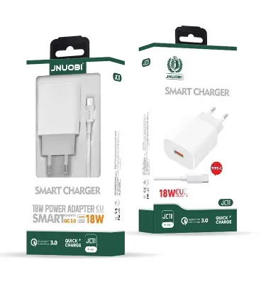 Picture of JNUOBI JC-11TYC 18W _ USB to Type-C Fast Charger Travel Charger 18watt Fast Wall Travel Chargers Adapter Cto C_18w(TYPE-C)