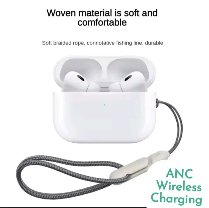 Picture of JUYUPU  A5Pro Earbuds_Airpods pro 2nd gen wireless charging_ANC TWS Earbuds - White_tws_earbuds,airpods(White)