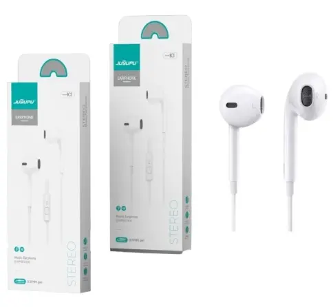Picture of headphone_JUYUPU K1 Super Bass Crystal CLEAR SOUND 3.5mm jack Earphone - Headphone - Ear Phone(White)