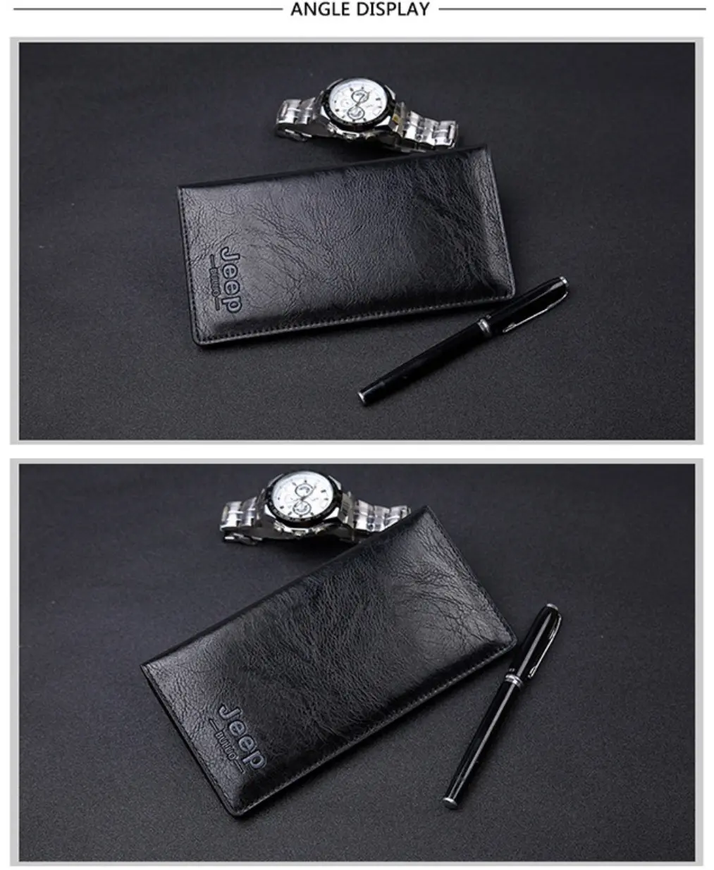 Picture of Men Wallets Men Jeep Wallet with Coin Bag Small Money Purses New Design Dollar Slim Purse Money Clip Wallet